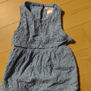 Janie & Jack pale blue lace dress - Size 12 months